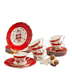 X-Mas KÁVOVÁ SOUPRAVA, 18dílné, porcelán (new bone china) obraz