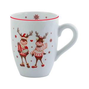 X-Mas HRNEK NA KÁVU porcelán obraz