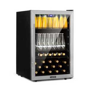 Klarstein Beersafe XXL, lednice, 147 l, sklo, energetická třída F, nerezová ocel obraz