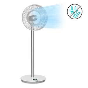 Klarstein Whisperwind, stojanový ventilátor, 12" (30, 5 cm), 9 lopatek, akumulátor, 30 W max., bílý obraz