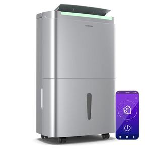 Klarstein DryFy Connect 50 Dehumidifier | 50 L / Day | 45-55 m² | App Control | Mobile | Water Tank obraz