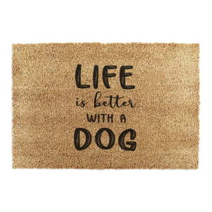 Rohožka z kokosového vlákna 60x90 cm Life Is Better With a Dog – Artsy Doormats obraz