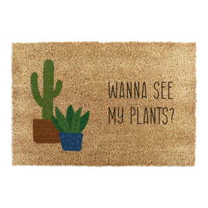 Rohožka z kokosového vlákna 40x60 cm Wanna See My Plants – Artsy Doormats obraz