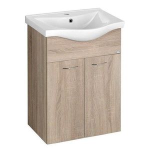 AQUALINE KERAMIA FRESH umyvadlová skříňka 51, 1x74x34cm, dub platin 50058 obraz