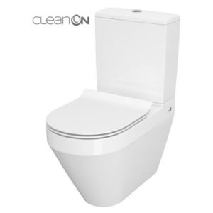 CERSANIT WC KOMBI CREA CLEANON 011/020 OVAL, NÁDRŽKA 011 3/5, SEDÁTKO DUR SLIM WO LW ONE K114-023-S-SET obraz