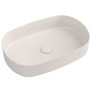 ISVEA INFINITY OVAL keramické umyvadlo na desku, 55x36cm, ivory 10NF65055-2K obraz