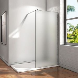 H K Sprchová zástěna walk-in Melody W1 90x195, sklo frost se stabilizační vzpěrou MELODYW190Frost obraz