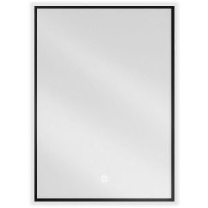 MEXEN Erma zrcadlo s osvětlením 50 x 70 cm, LED 6000K, černý rám 9814-050-070-611-70 obraz