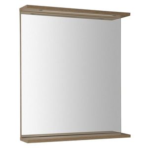 AQUALINE KORIN STRIP zrcadlo s LED osvětlením 60x70x12cm, dub platin KO990S obraz