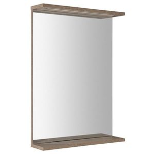 AQUALINE KORIN STRIP zrcadlo s LED osvětlením 50x70x12cm, dub platin KO995S obraz