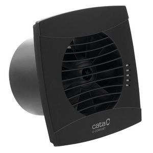 CATA UC-10 TH koupelnový ventilátor axiální s automatem, 8W, potrubí 100, černá 01202200 obraz