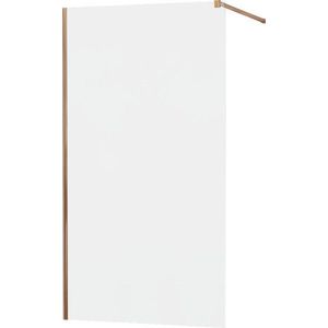 MEXEN/S KIOTO Sprchová zástěna WALK-IN 70x200 cm 8 mm, růžové zlato, matné sklo 800-070-101-60-30 obraz