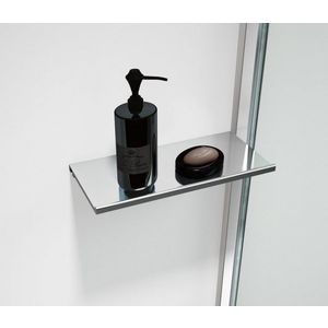 POLYSAN ESCA SHELF polička do profilu 230x120, chrom ES8410 obraz