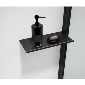 POLYSAN ESCA SHELF polička do profilu 230x120, černá mat ES8425 obraz