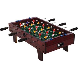 GamesPlanet® Mini stolní fotbálek s nožičkami, 70 x 37 x 25 cm, tm. dřevo M40543 obraz