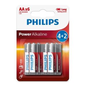 Philips Baterie AA 1, 5 V Power Alkaline, 4 + 2 ks obraz