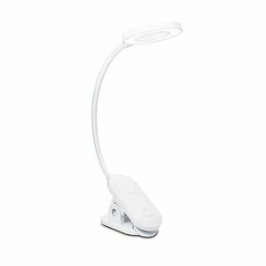 Philips 8720169194397 stolní LED lampa s klipem Forys, bílá, 1x 5 W 200lm 4000K IP20 obraz