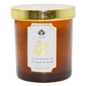 Arome Svíčka v barevném skle s víčkem, Cinnamon & Gingerbread, 125 g obraz