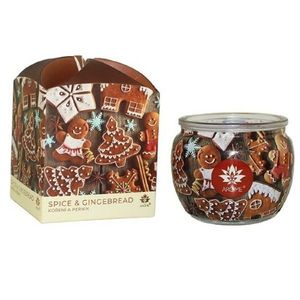 Arome Svíčka ve skle a flower boxu, Spice & Gingerbread, 90 g obraz