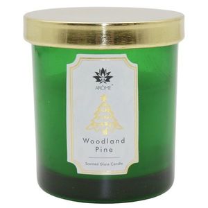 AromeSvíčka v barevném skle s víčkem, Woodland Pine, 125 g obraz