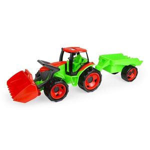 Lena Traktor se lžící Giga Trucks s vlekem plast 62cm v krabici 72x40x28cm 02136 obraz