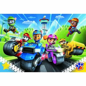 Puzzle Tlapková patrola na motorkách/Paw patrol 100 dílků 41x27, 5cm v krabici 29x19x4cm obraz