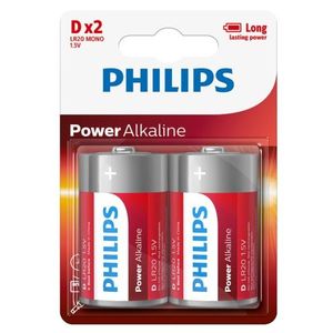 Philips Baterie D 1, 5 V Power Alkaline obraz