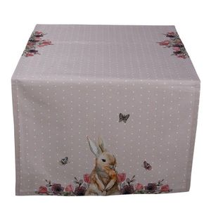 Bavlněný běhoun na stůl s králíčkem Happy Bunny - 50*140 cm HBU64 obraz