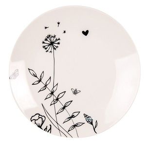 Porcelánový dezertní talíř s květinami Flora And Fauna - Ø 20cm FAFDP obraz