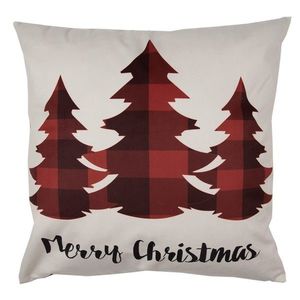 Béžový povlak na polštář se stromky Merry Christmas - 45*45 cm TX24 obraz