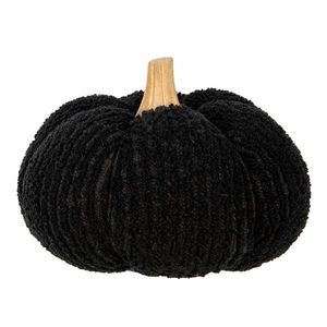 Černá látková dekorace dýně Pumpkin - Ø 15*12 cm 65399 obraz