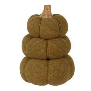 Zelená 3-patrová látková dekorace dýně Pumpkin - Ø 13*18 cm 65432 obraz