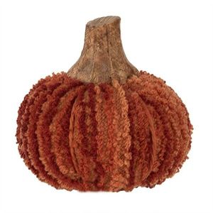 Tmavě cihlová látková dekorace dýně Pumpkin S - Ø 9*8 cm 65436 obraz