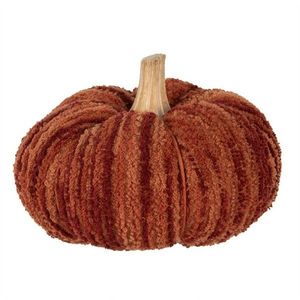 Tmavě cihlová látková dekorace dýně Pumpkin L - Ø 15*12 cm 65438 obraz