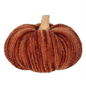 Tmavě cihlová látková dekorace dýně Pumpkin XL - Ø 20*14 cm 65439 obraz