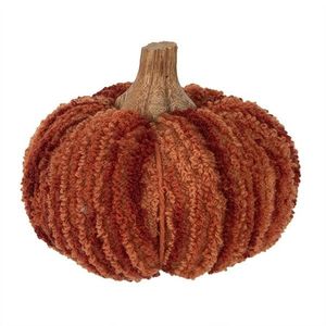 Tmavě cihlová látková dekorace dýně Pumpkin M - Ø 12*10 cm 65437 obraz