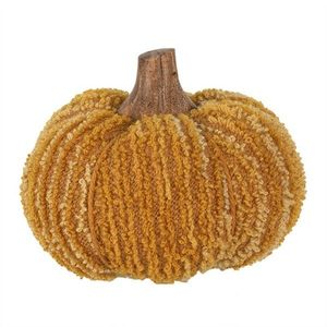 Oranžová látková dekorace dýně Pumpkin M - Ø 12*10 cm 65447 obraz