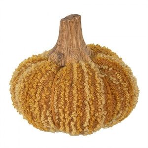 Oranžová látková dekorace dýně Pumpkin S - Ø 9*8 cm 65446 obraz