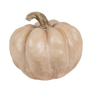 Béžová antik dekorace dýně Pumpkin Carbassa - Ø 14*12 cm 6PR4372 obraz