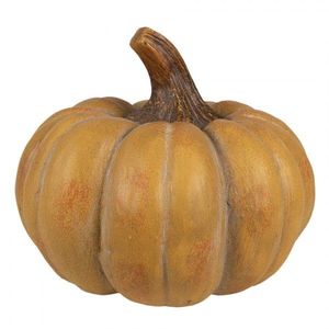 Oranžová antik dekorace dýně Pumpkin Carbassa - Ø 16*12 cm 6PR4369 obraz