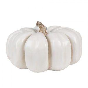 Bílá dekorace dýně Pumpkin Carbassa - Ø 27*16 cm 6PR4366 obraz