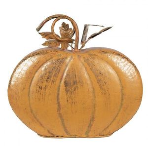 Oranžová kovová dekorace dýně Pumpkin - 34*15*32 cm 6Y5623 obraz