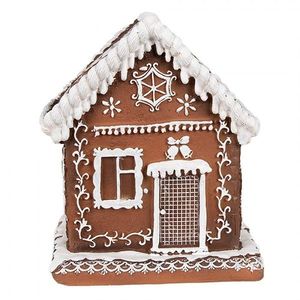 Vánoční perníková chaloupka s Led světýlky Gingerbread House - 13*13*15 cm / 3*AAA 6PR4346 obraz