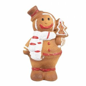 Hnědá vánoční dekorace Perníček Gingerbread - 9*6*15 cm 6CE1774 obraz