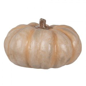 Béžová antik dekorace dýně Pumpkin Carbassa - Ø 22*13 cm 6PR4371 obraz