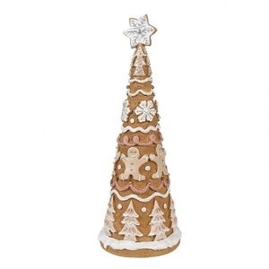 Dekorace vánoční perníkový stromek Gingerbread Tree - Ø 14*37 cm 6PR4362 obraz