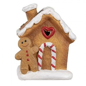 Keramická perníková chaloupka s perníčkem Gingerbread House - 11*7*16 cm 6CE1772 obraz