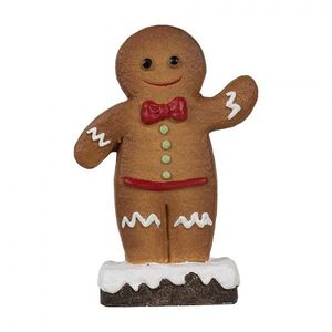 Hnědá vánoční dekorace Perníček Gingerbread - 10*5*15 cm 6CE1769 obraz