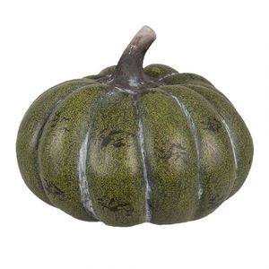 Zelená antik dekorace dýně Pumpkin Carbassa - Ø 14*10 cm 6CE1761 obraz