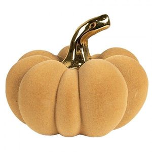 Oranžová keramická dekorace dýně Pumpkin - Ø 15*12 cm 65534 obraz